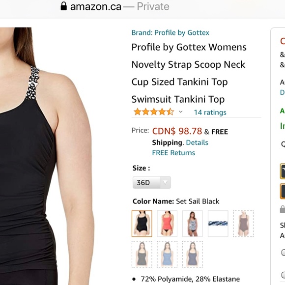 New with tags Tankini top - Picture 4 of 14